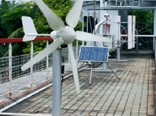 Wind solar hybrid solar water pumping test system