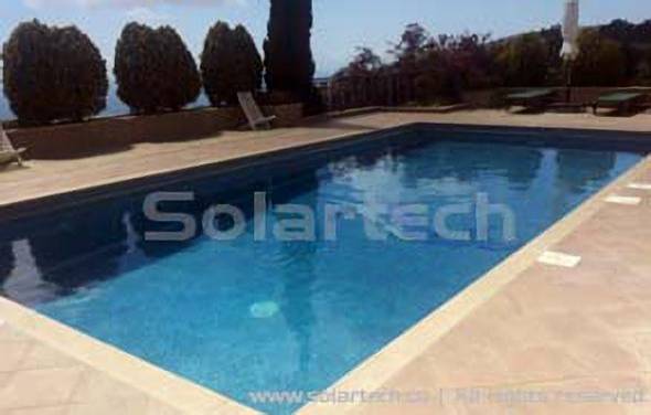 Solar Swimming Pool in Cyprus