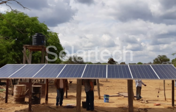 Solartech Permanent Magnet Solar Pump for Livestock Drinking in Dry Regions of Bolivia