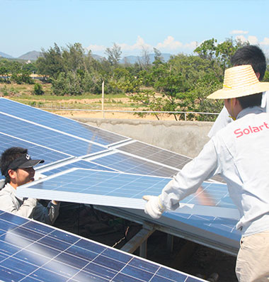 Installation practice of solar irrigation project in Changjiang, Hainan in 2009 
