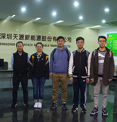 Tsinghua master student interns study in Solartech in 2020
