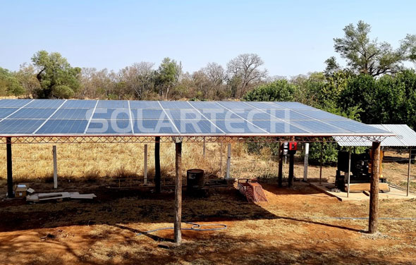 Solartech 5.5kw AC solar irrigation project in Bolivia