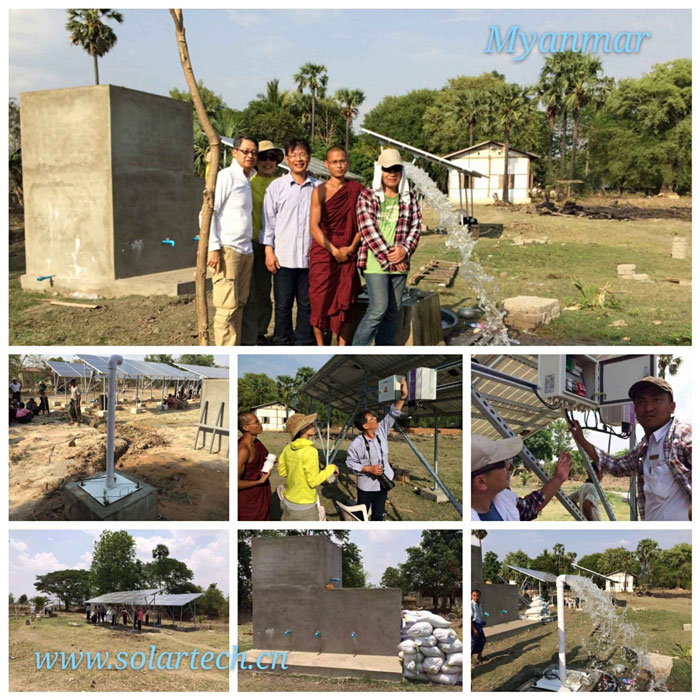 Myanmar 3.7kW Solar Domestic Water Supply System Project