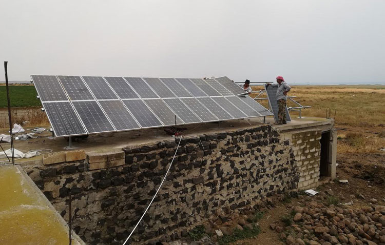 Syrian PB series wheat field solar agricultural irrigation project