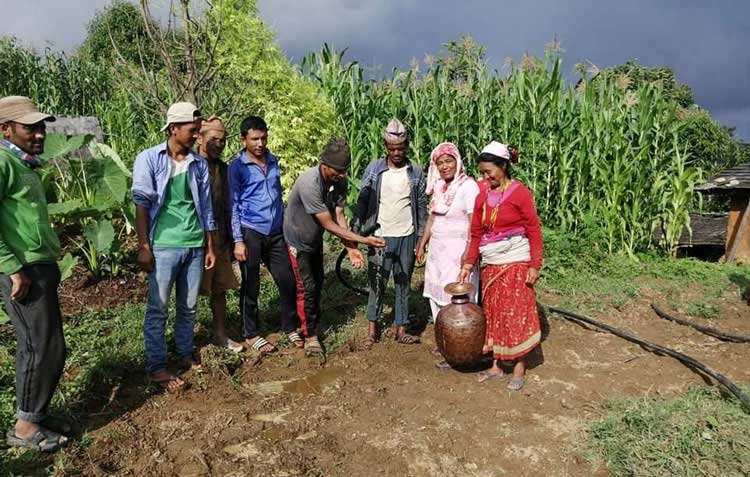 Nepal PB series solar domestic water supply project for mountain villages