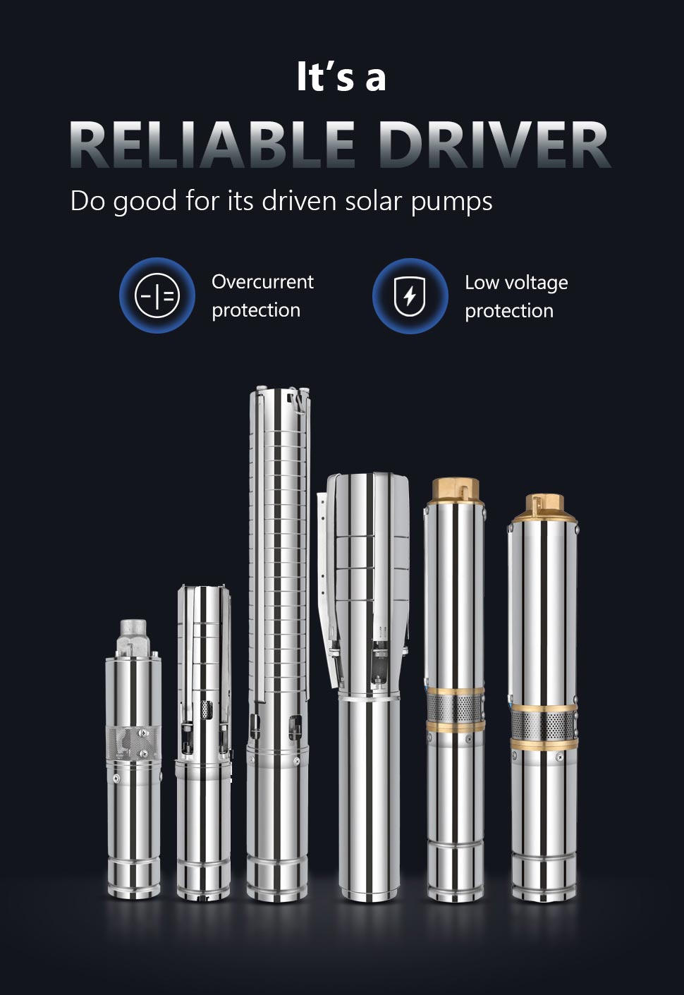 SPM-S SOLAR PUMP WITH RELIABLE DRIVE