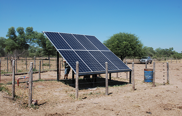 Solartech 1.5KW Permanent Magnet Solar Pumping System Project in Argentina
