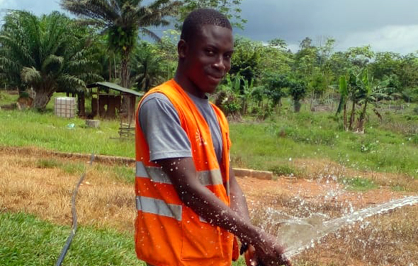 Solartech solar irrigation system in Ghana