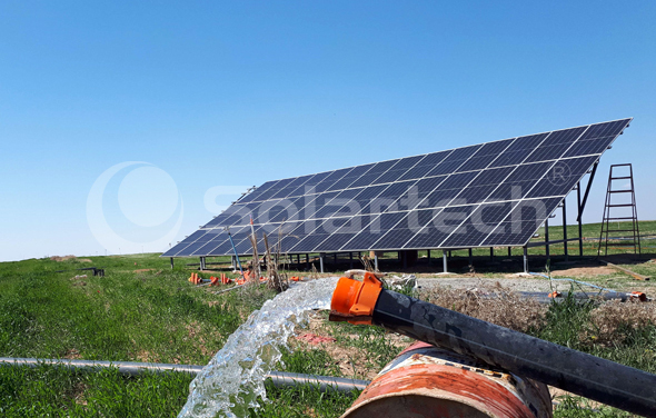Solartech 15kW solar pumping system is used in Iraq agricultural irrigation project