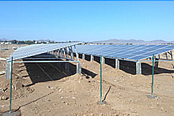 The completion of solar pumping irrigation system