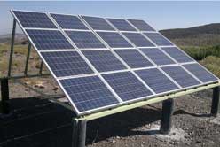 Solar array of solar pumping project