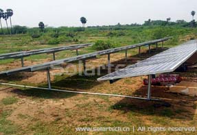 Solar Array in Solar Plantation