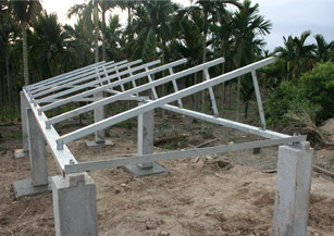 Bracket structure of solar array